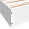 vidaXL - Bedframe - bewerkt - hout - wit - 150x200 - cm