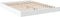 vidaXL - Bedframe - bewerkt - hout - wit - 150x200 - cm