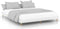 vidaXL - Bedframe - bewerkt - hout - wit - 160x200 - cm