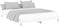 vidaXL - Bedframe - bewerkt - hout - wit - 160x200 - cm