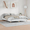 vidaXL - Bedframe - bewerkt - hout - wit - 160x200 - cm