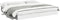 vidaXL - Bedframe - bewerkt - hout - wit - 180x200 - cm