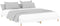 vidaXL - Bedframe - bewerkt - hout - wit - 180x200 - cm