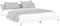 vidaXL - Bedframe - bewerkt - hout - wit - 180x200 - cm