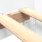 vidaXL - Bedframe - bewerkt - hout - wit - 75x190 - cm