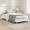 vidaXL - Bedframe - bewerkt - hout - wit - 75x190 - cm