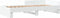 vidaXL - Bedframe - bewerkt - hout - wit - 75x190 - cm