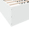 vidaXL - Bedframe - bewerkt - hout - wit - 75x190 - cm