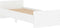 vidaXL - Bedframe - bewerkt - hout - wit - 75x190 - cm