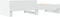vidaXL - Bedframe - bewerkt - hout - wit - 75x190 - cm