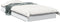 vidaXL - Bedframe - bewerkt - hout - wit - 75x190 - cm