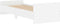 vidaXL - Bedframe - bewerkt - hout - wit - 75x190 - cm