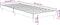 vidaXL - Bedframe - bewerkt - hout - wit - 75x190 - cm