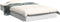 vidaXL - Bedframe - bewerkt - hout - wit - 90x190 - cm