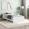 vidaXL - Bedframe - bewerkt - hout - wit - 90x190 - cm