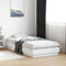 vidaXL - Bedframe - bewerkt - hout - wit - 90x190 - cm