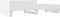 vidaXL - Bedframe - bewerkt - hout - wit - 90x190 - cm