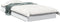 vidaXL - Bedframe - bewerkt - hout - wit - 90x200 - cm