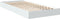 vidaXL - Bedframe - bewerkt - hout - wit - 90x200 - cm