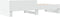 vidaXL - Bedframe - bewerkt - hout - wit - 90x200 - cm