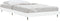 vidaXL - Bedframe - bewerkt - hout - wit - 90x200 - cm