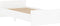 vidaXL - Bedframe - bewerkt - hout - wit - 90x200 - cm