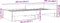 vidaXL - Bedframe - bewerkt - hout - zwart - 100x200 - cm