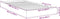 vidaXL - Bedframe - bewerkt - hout - zwart - 100x200 - cm