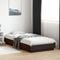 vidaXL - Bedframe - bewerkt - hout - zwart - 100x200 - cm