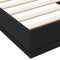 vidaXL - Bedframe - bewerkt - hout - zwart - 100x200 - cm