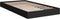 vidaXL - Bedframe - bewerkt - hout - zwart - 100x200 - cm