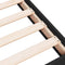 vidaXL - Bedframe - bewerkt - hout - zwart - 100x200 - cm