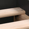 vidaXL - Bedframe - bewerkt - hout - zwart - 100x200 - cm
