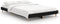 vidaXL - Bedframe - bewerkt - hout - zwart - 120x190 - cm