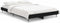 vidaXL - Bedframe - bewerkt - hout - zwart - 120x190 - cm