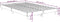 vidaXL - Bedframe - bewerkt - hout - zwart - 120x190 - cm