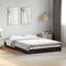 vidaXL - Bedframe - bewerkt - hout - zwart - 120x190 - cm