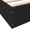 vidaXL - Bedframe - bewerkt - hout - zwart - 120x190 - cm