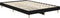 vidaXL - Bedframe - bewerkt - hout - zwart - 120x190 - cm