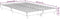 vidaXL - Bedframe - bewerkt - hout - zwart - 120x190 - cm