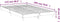vidaXL - Bedframe - bewerkt - hout - zwart - 120x200 - cm