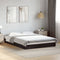 vidaXL - Bedframe - bewerkt - hout - zwart - 120x200 - cm