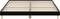 vidaXL - Bedframe - bewerkt - hout - zwart - 120x200 - cm
