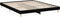 vidaXL - Bedframe - bewerkt - hout - zwart - 120x200 - cm