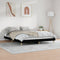 vidaXL - Bedframe - bewerkt - hout - zwart - 120x200 - cm