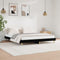 vidaXL - Bedframe - bewerkt - hout - zwart - 150x200 - cm