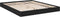 vidaXL - Bedframe - bewerkt - hout - zwart - 150x200 - cm