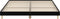 vidaXL - Bedframe - bewerkt - hout - zwart - 150x200 - cm