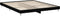 vidaXL - Bedframe - bewerkt - hout - zwart - 160x200 - cm