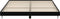 vidaXL - Bedframe - bewerkt - hout - zwart - 160x200 - cm